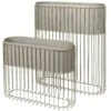 Broste Copenhagen Fenja Flower Box 2-pack Taupe / Warm Grey -Sagaform Shop broste copenhagen stand w flowerpot fenja iron taupe wgy 265 s 2 0
