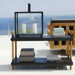 Lighthouse Lantern Large, Grey -Sagaform Shop cane line lighthouse lantern grey 2 2