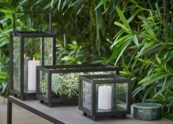 Lighthouse Lantern Large, Grey -Sagaform Shop cane line lighthouse lantern grey 4 2