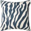 Zebra Cushion 50x50 Cm Outdoor, Blue / Off-white