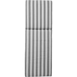 Wide Stripe Sunbed Cushion 60x186 Cm, Grey