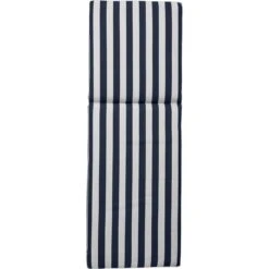 Wide Stripe Sunbed Cushion 60x186 Cm, Navy