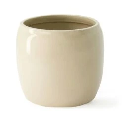 Ernst Pot Glazed Stoneware Ø19,5 Cm, Beige