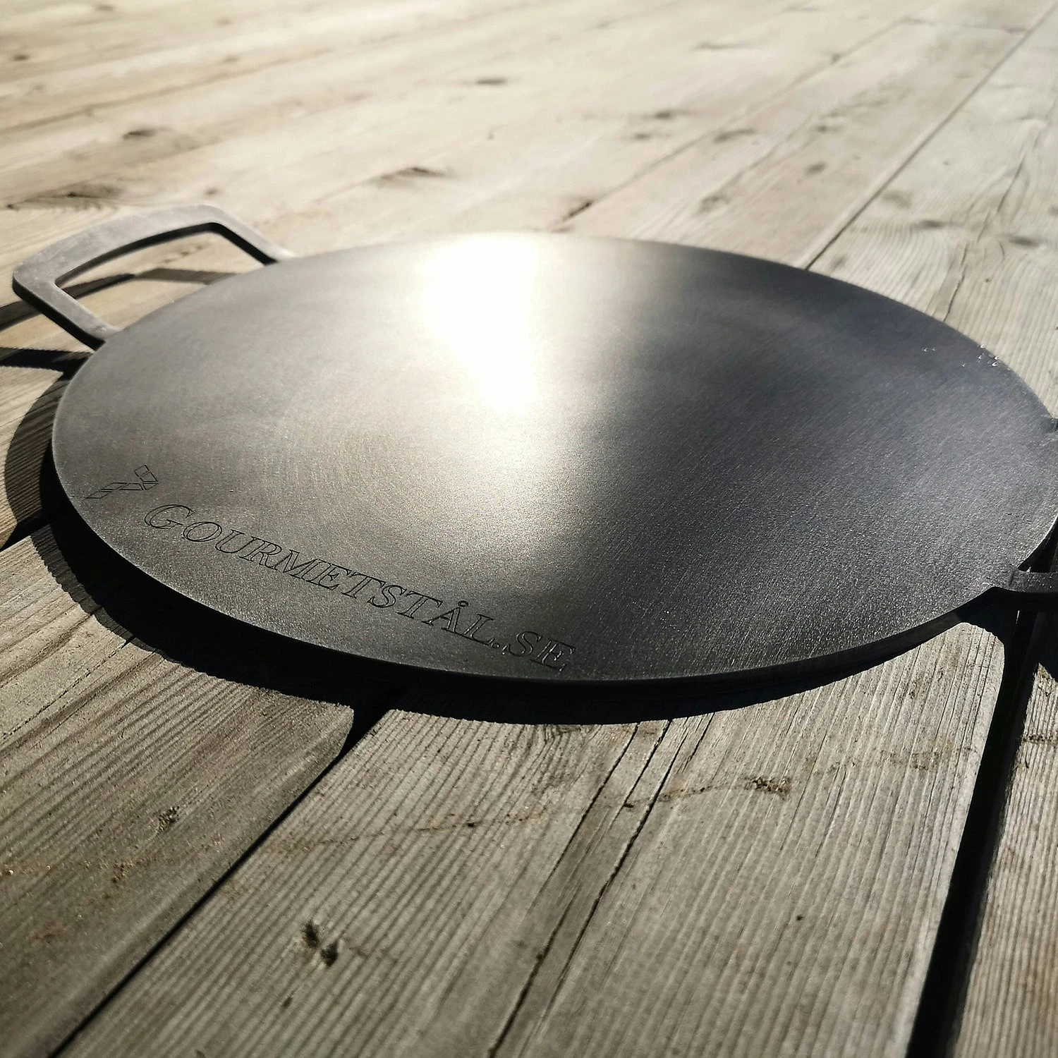 Steel Griddle Round With Handle, 33 Cm 6 Steel Griddle Round With Handle, 33 Cm - Image 4