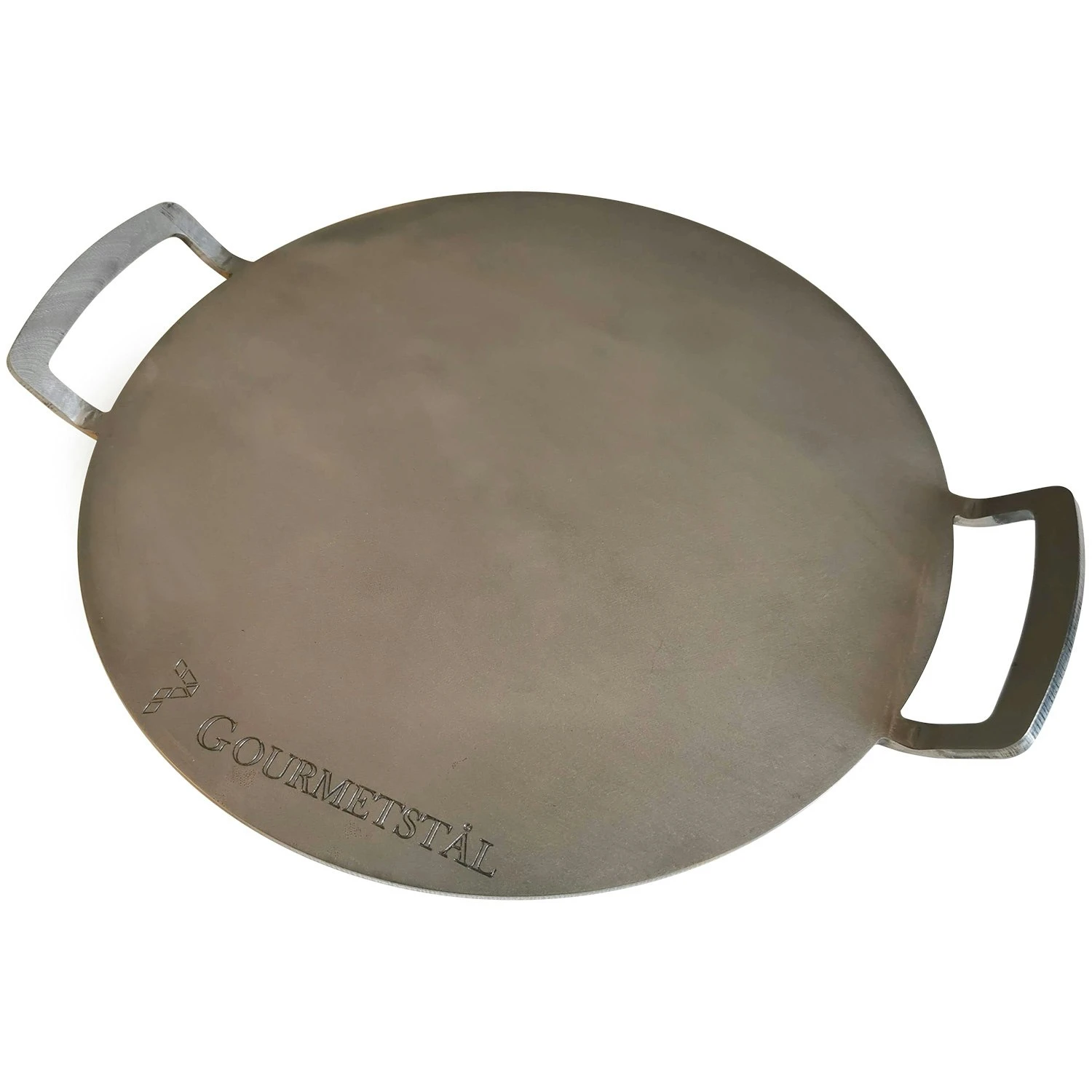 Steel Griddle Round With Handle, 33 Cm 3 Steel Griddle Round With Handle, 33 Cm
