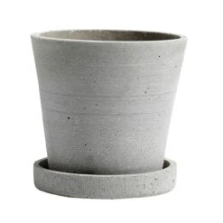 Hay Flowerpot With Saucer Grey, Ø11 Cm S