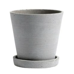 Hay Flowerpot With Saucer Grey, Ø14 Cm M