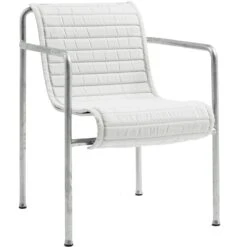 Hay Palissade Cushion Quilted Dining Armchair, Sky Grey -Sagaform Shop hay palissade cushion quilted dining armchair 12