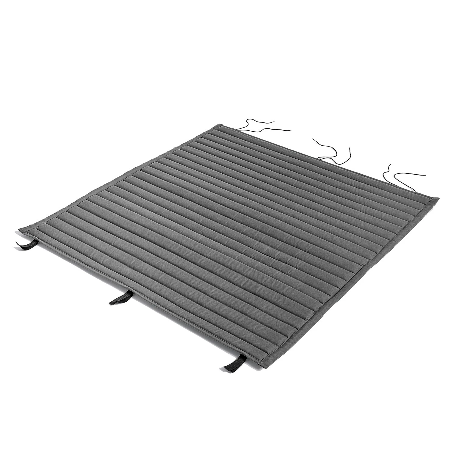 Hay Palissade Cushion Quilted Dining Bench Without Armrest , Anthracite 3 Hay Palissade Cushion Quilted Dining Bench Without Armrest , Anthracite