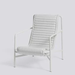 Hay Palissade Cushion Quilted Lounge Chair High, Sky Grey -Sagaform Shop hay palissade cushion quilted lounge chair high 2