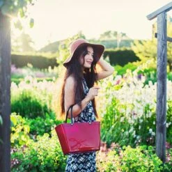 Hinza Bag Green Plastic Bordeaux, Small -Sagaform Shop hinza hinza bag green plastic bordeaux 4