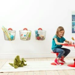 Korbo Bin 16 Basket, Galvanized -Sagaform Shop korbo bin 16 basket 2 1