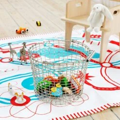 Korbo Bucket 16 Basket, Galvanized -Sagaform Shop korbo bucket basket galvanized 1