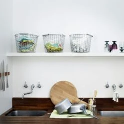 Korbo Bucket 16 Basket, Galvanized -Sagaform Shop korbo bucket basket galvanized 3