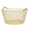 Korbo Classic 35 Basket, Brass -Sagaform Shop korbo classic 35 basket brass 0