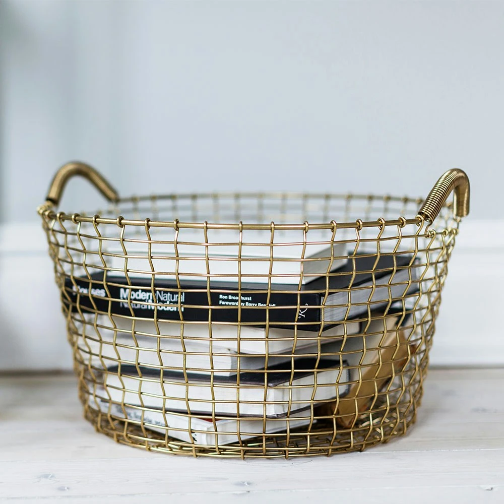 Korbo Classic 35 Basket, Brass 4 Korbo Classic 35 Basket, Brass - Image 2