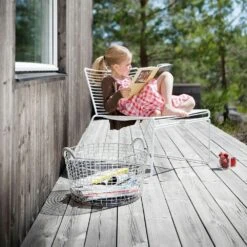 Korbo Classic 35 Basket, Galvanized -Sagaform Shop korbo classic basket galvanized 8