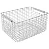Korbo Rectangular 19 Basket, Acid-proof Stainless Steel -Sagaform Shop korbo rectangular basket acid proof stainless steel 5
