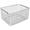 Korbo Rectangular 19 Basket, Galvanised 1 Korbo Rectangular 19 Basket, Galvanised -Sagaform Shop korbo rectangular basket galvanised 5