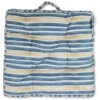 Lexington Striped Cotton Cushion 45x45 Cm, Blue / Oat -Sagaform Shop lexington striped cotton 0