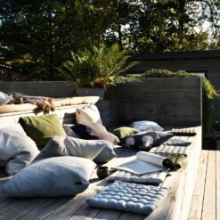 Pepper Seat Cushion 40x40 Cm, Bronze Brown -Sagaform Shop linum pepper seat cushion 40x40 cm 10