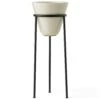 Menu Daiza Planter Ivory, Ø25x65 Cm -Sagaform Shop menu daiza planter h35 25 ivory 7