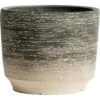 Muubs Kanji Pot Cement Black-grey, Ø15 Cm -Sagaform Shop muubs flower pot kanji black gray 1
