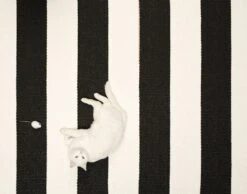 Bob Rug 70x280 Cm, Black/Vanilla -Sagaform Shop pappelina bob rug black vanilla 2 2