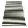 Duo Rug 85x160 Cm, Black/Vanilla -Sagaform Shop pappelina duo rug black vanilla 4