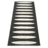 Ella Rug 70x300 Cm, Black/Vanilla -Sagaform Shop pappelina ella rug black vanilla 5