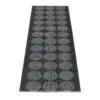 Hugo Rug 70x240 Cm, Black Metallic/Black -Sagaform Shop pappelina hugo rug black metallic black 3