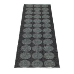 Hugo Rug 70x240 Cm, Black Metallic/Black