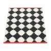 Marre Rug 70x90 Cm, Black/Vanilla/Coral -Sagaform Shop pappelina marre rug black vanilla coral 7