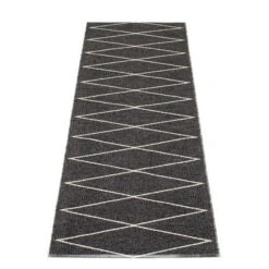 Max Rug 70x160 Cm, Black/Vanilla