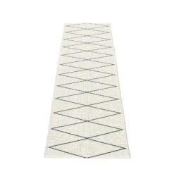 Max Rug 70x160 Cm, Darkblue/Vanilla -Sagaform Shop pappelina max rug darkblue vanilla 1