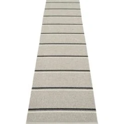 Olle Rug Grey / Background Linen, 70x300 Cm