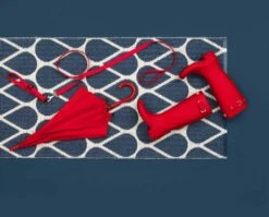 Otis Doormat 70x50 Cm, Blue/Vanilla -Sagaform Shop pappelina otis doormat 70x50 cm 2 1