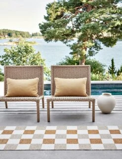 Pix Rug Beige / Vanilla / Ochre, 70x240 Cm -Sagaform Shop pappelina pix rug beige vanilla ochre 2