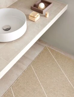 Randy Rug Sand/ Vanilla, 70x135 Cm -Sagaform Shop pappelina randy rug sand vanilla 1 1