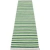 Teo Rug Dark Green / Grass Green / Vanilla, 70x300 Cm -Sagaform Shop pappelina teo rug dark green grass green vanilla 4
