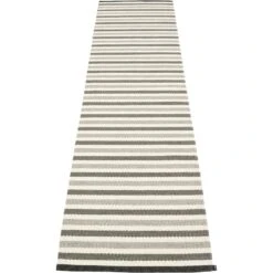 Teo Rug Warm Grey / Charcoal / Vanilla, 70x300 Cm