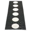 Vera Rug 70x375 Cm, Black/Vanilla -Sagaform Shop pappelina vera rug black vanilla 8