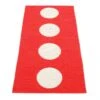 Vera Rug 70x150 Cm, Red/Vanilla -Sagaform Shop pappelina vera rug red vanilla 5