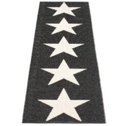 Viggo One Rug 70x150 Cm, Black/Vanilla