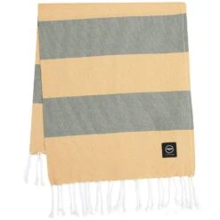 Kochi Hamam Bath Sheet 80x180 Cm, Green/Yellow