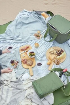 Sagaform City Picnic Blanket 130x170 Cm, Green -Sagaform Shop sagaform city picknick blanket 130x170 cm 16